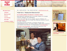 Tablet Screenshot of hotel-euro.de